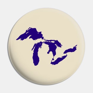 Great Lakes Blue Pin