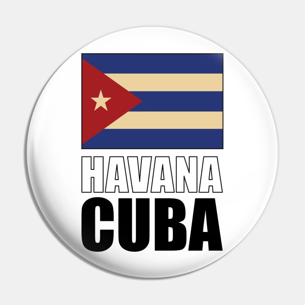 Flag of Cuba Pin by KewaleeTee
