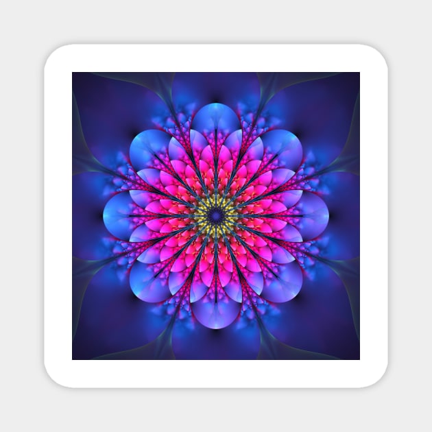 Fractal flower Magnet by krinichnaya