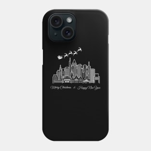 Merry Christmas Happy New Year Frankfurt Germany Phone Case