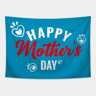 Happy Mother Day Heart Tapestry