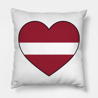 Heart - Latvia Pillow