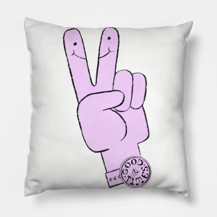 Peace Sign Good Times Pillow