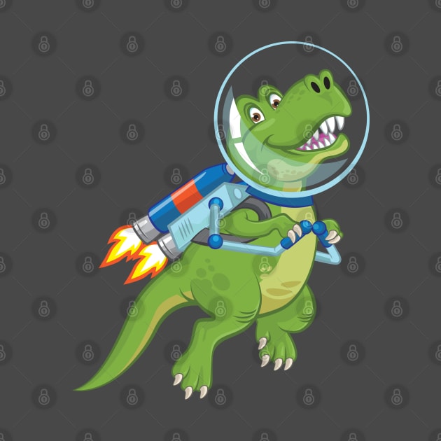 Jetpack Dino by andantino