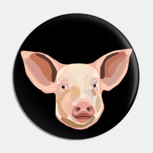 Pig Illustration Pin