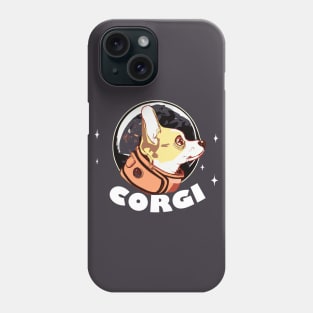 Astronaut Corgi Dog Lover Puppy Retro Phone Case