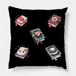 Heart Books Pack Pillow