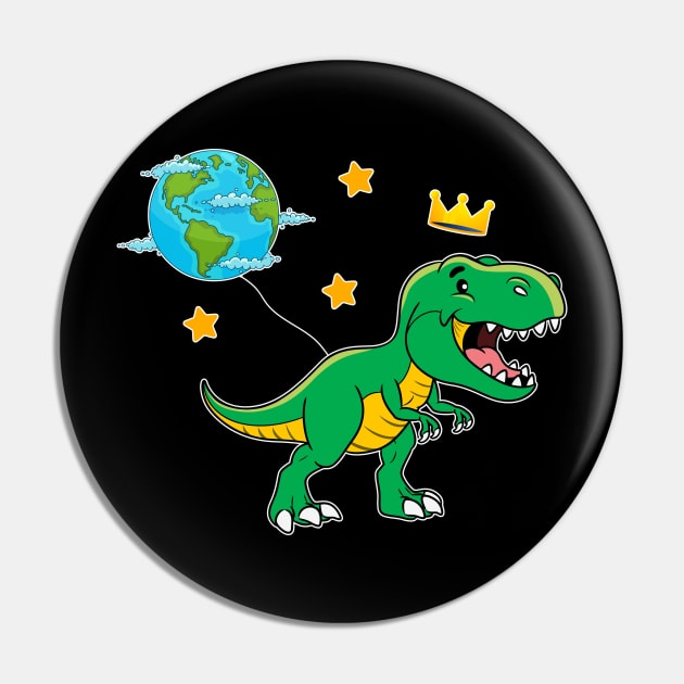 Earth Day Dinosaur Kids Pin by FabulousDesigns