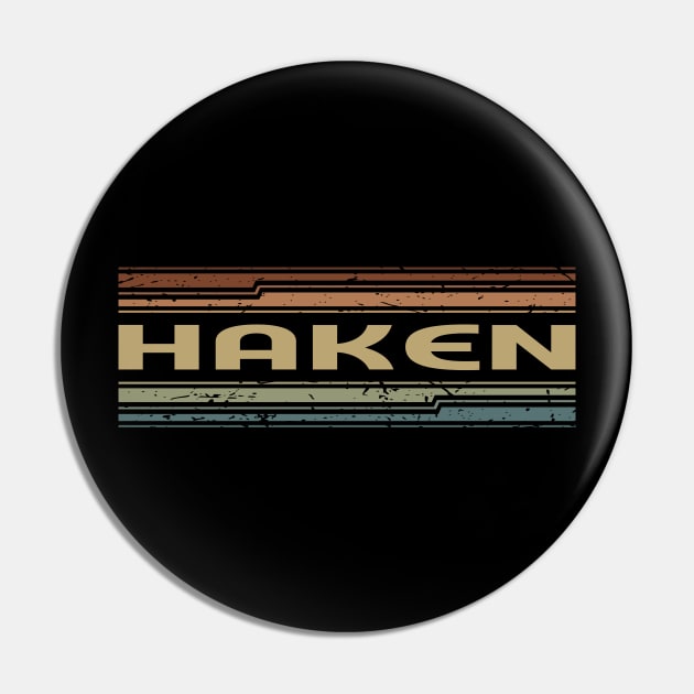 Haken Retro Lines Pin by casetifymask