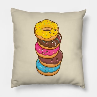 Cute Stack of Doughnuts Pillow