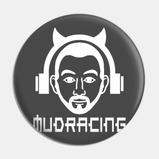 MudRacing white face Pin