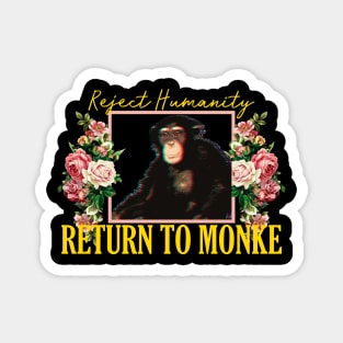 RETURN TO MONKE Vintage Floral Magnet