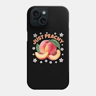 Just Peachy Coquette Peaches Fruit Summertime Country Cute Phone Case