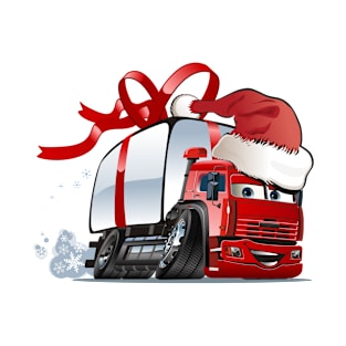 Cartoon christmas truck T-Shirt