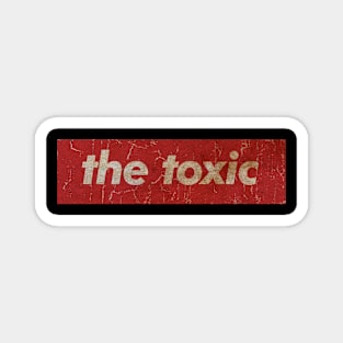 the toxic - SIMPLE RED VINTAGE Magnet