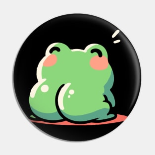 Kawaii frog butt Pin