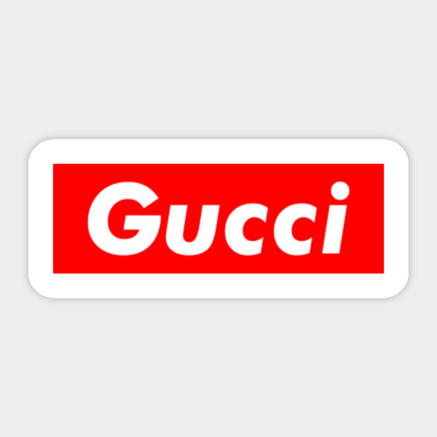 Gucci Box Logo - Gucci - Sticker | TeePublic AU