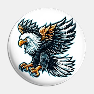 Majestic Bald Eagle Pin