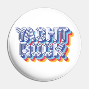 Psychedelic Fade Yacht Rock Party Boat Drinking graphic Pin