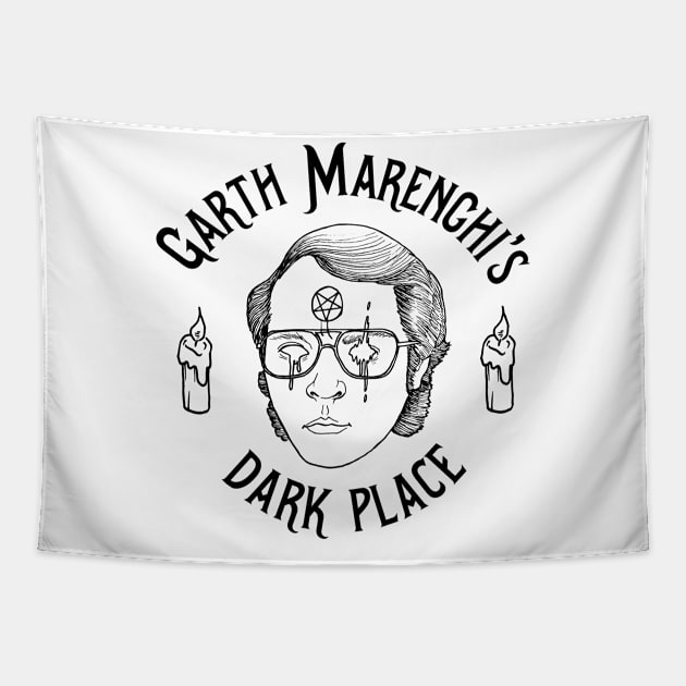 Garth Marenghi - Dark Place Tapestry by fakebandshirts