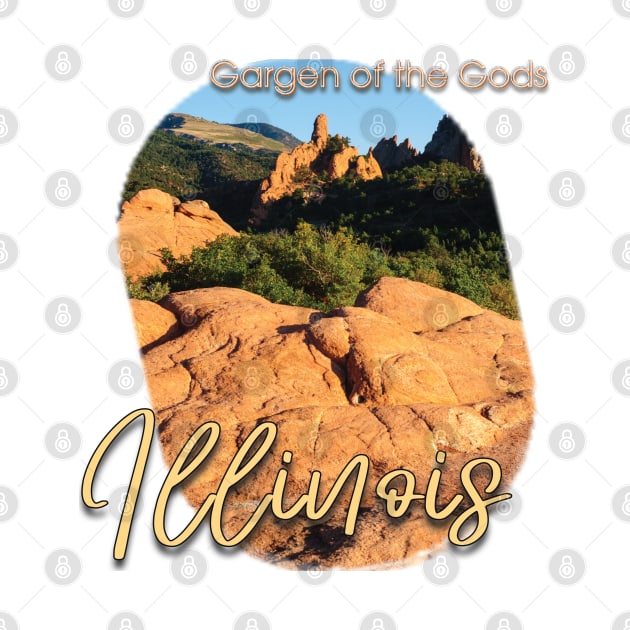 Garden of the gods, Illinois by TeeText