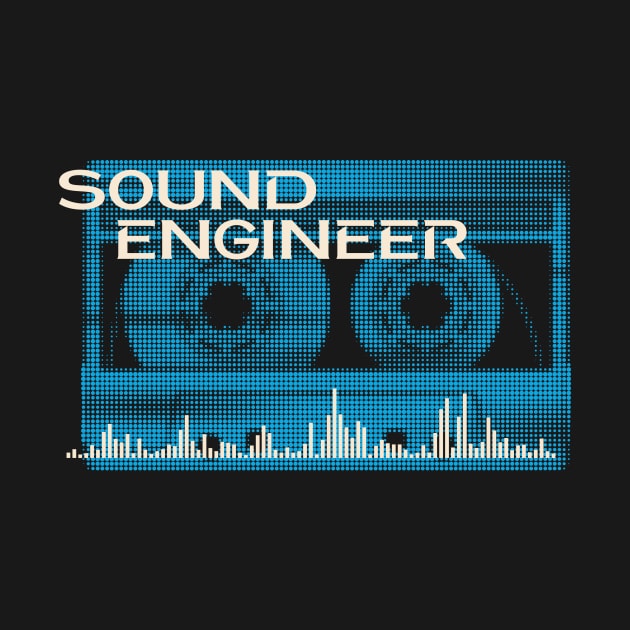 Sound Engineer Vintage Retro Cassette by Foxxy Merch