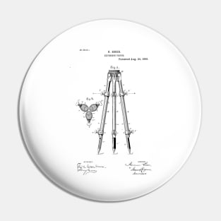 Tripod patent design drawing Pin