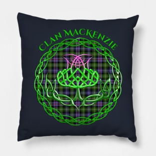 MacKenzie Scottish Tartan Celtic Thistle Pillow