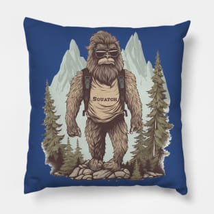 Dope Sasquatch in Nature Pillow