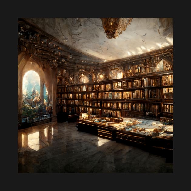 Reading Room - Fantasy Library by ArkMinted