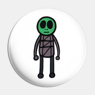 Cool Alien Guy Pin