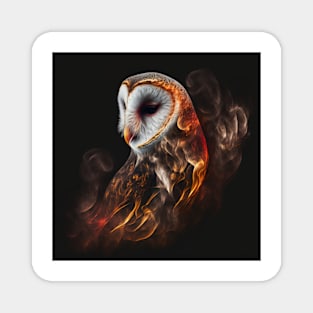 Barn Owl Wisps 09 Magnet