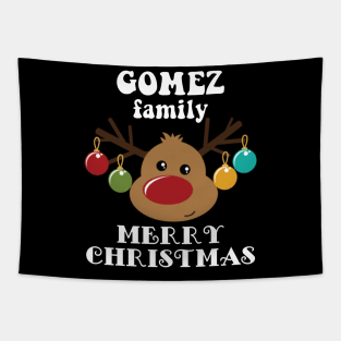 Family Christmas - Merry Christmas GOMEZ family, Family Christmas Reindeer T-shirt, Pjama T-shirt Tapestry