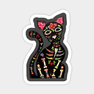 Dia de los muertos cat Magnet