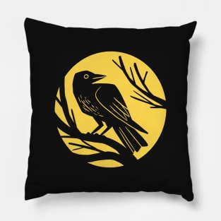 Midnight Crow Pillow