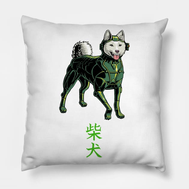 Masaru the Street Ninja Pillow by Oliver Bown Designs