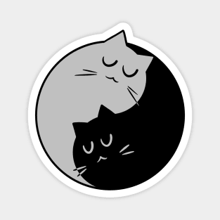 Yin Yang cats Magnet