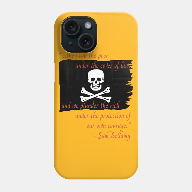 Sam Bellamy Flag Phone Case by Pr0metheus