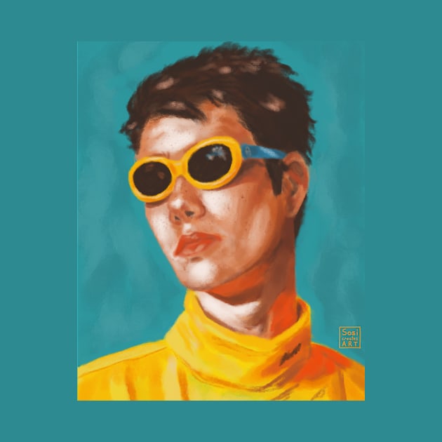 yellow sunglass boi by SosiCreatesArt