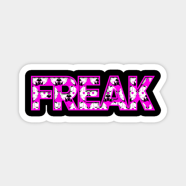 Freak 2 | Jason Voorhees Pink Hero Design | Freak Mask Shutdown by Tyler Tilley (tiger picasso) Magnet by Tiger Picasso