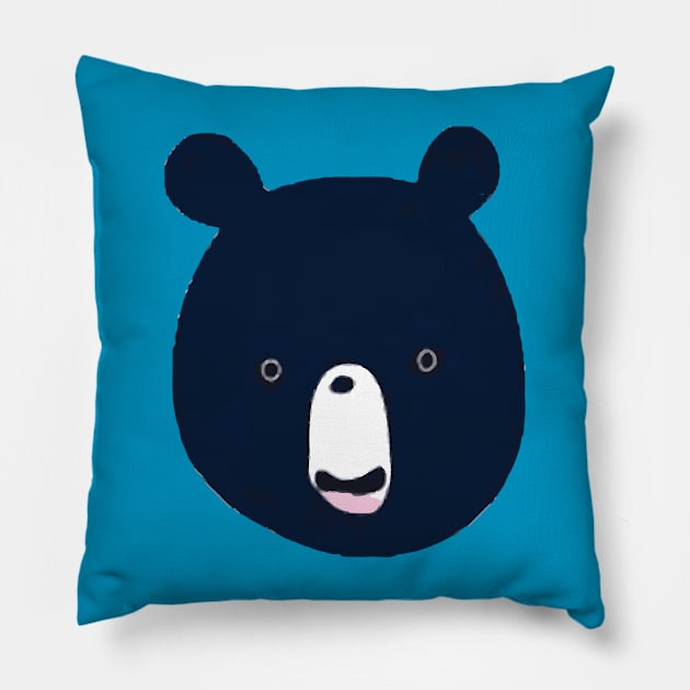 Cute Bear Grr Grr no.3 Pillow by Eugene and Jonnie Tee's