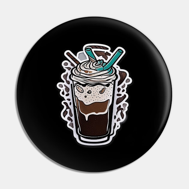 Ice Coffee Vintage Coffeebeans Retro Since Established Pin by Flowering Away