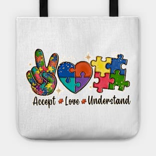 Accept Love Understand Autism Tote