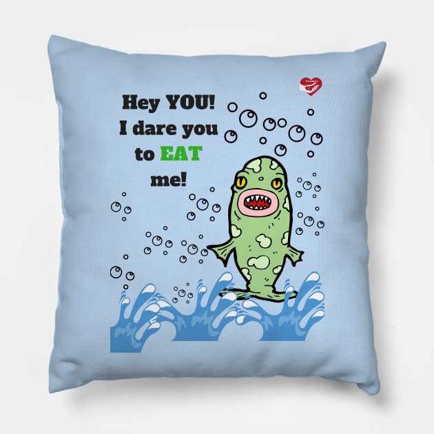 Dare Fish Pillow by Friendipets