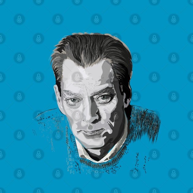 Portrait of Paul Auster by Slownessi