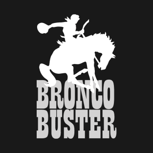 Bronco Buster White T-Shirt