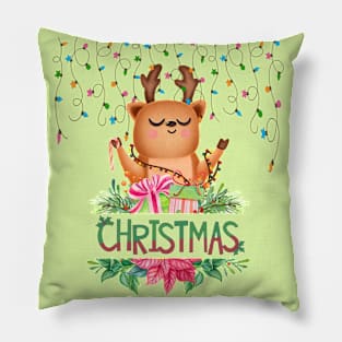 christmas deer Pillow