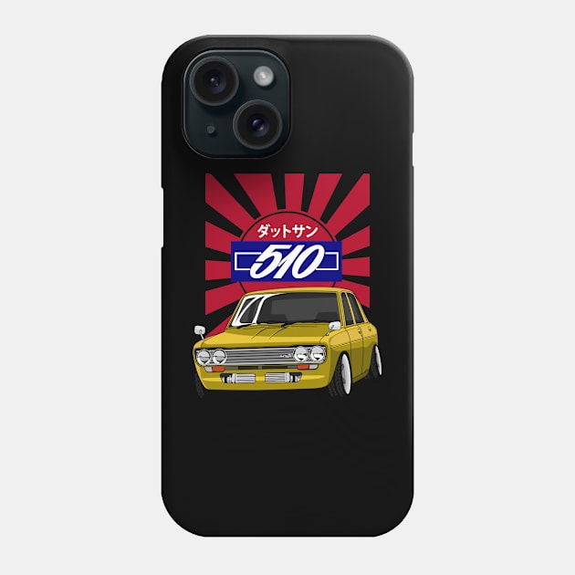 Datsun 510 (Gold) Phone Case by zevalia