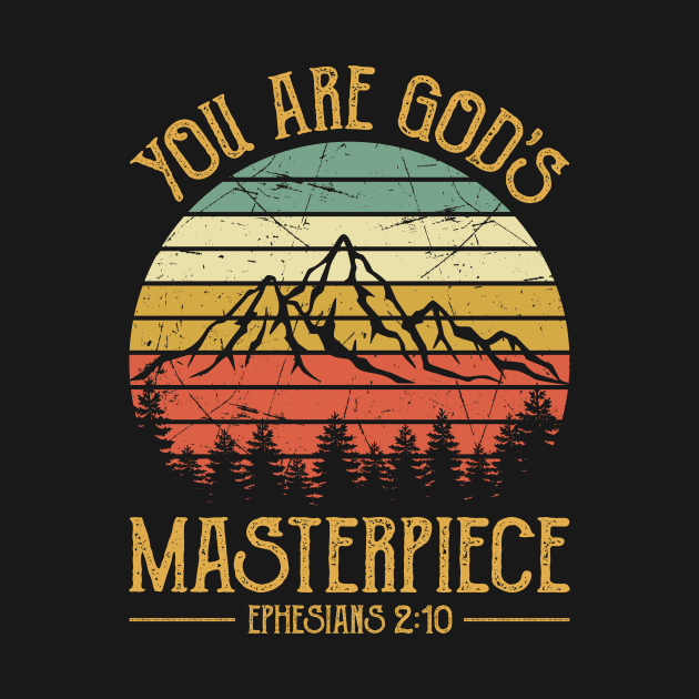 Vintage Christian You Are God's Masterpiece by GreggBartellStyle