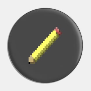 Pencil Pixel art Pin